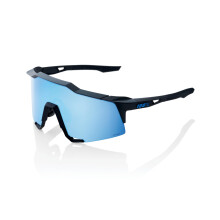 Okulary przeciwsłoneczne 100% SPEEDCRAFT Sport Performance na rower (czarny matowy - wielowarstwowe lustrzane soczewki HiPER Blue)