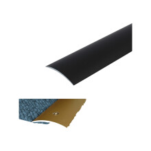 (0.93m, Black) A04 49mm Anodised Aluminium Door Threshold Strip