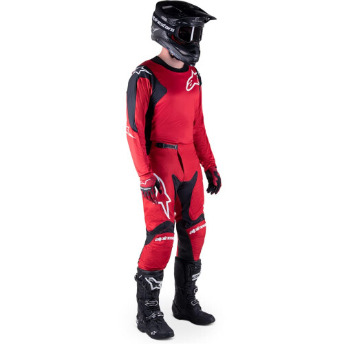 Alpinestars 2023 Racer Hoen Jersey (Κόκκινο Μαύρο, Μεσαίο) 2