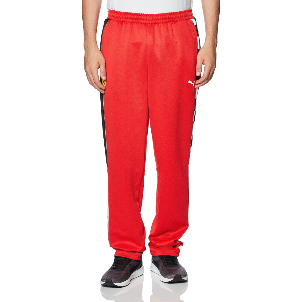 PUMA Men's Standard Scuderia Ferrari Race MT7 Track Pants  Rosso Corsa