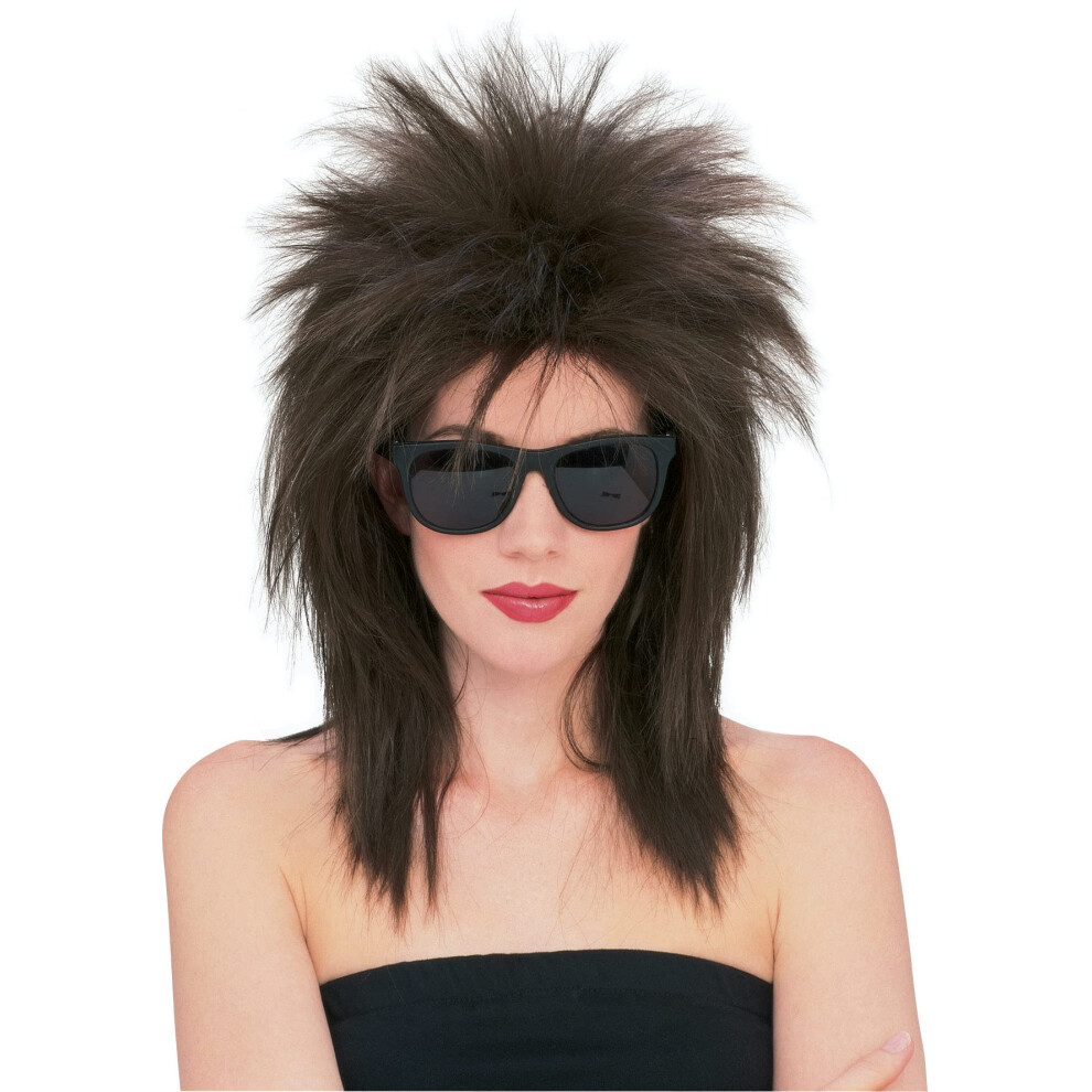 Rubie's Superstar Spiky Wig  Brown  One Size