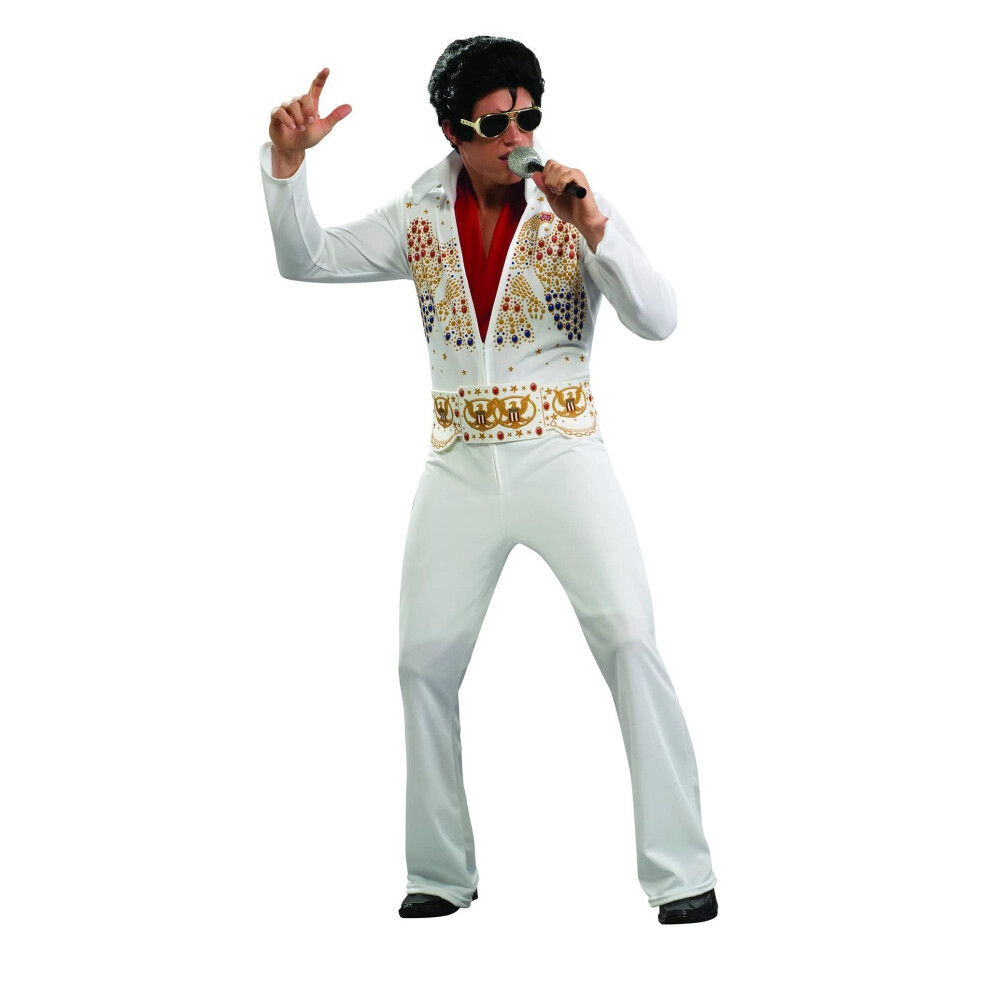 Aloha Elvis Adult Costume White Medium