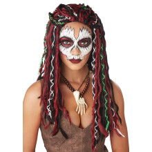 Kaliforniai kosztmk Voodoo Priestess Adult Wig-Standard