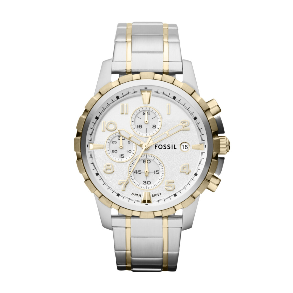 Fossil Men's Dean Quartz Stainless Steel Chronograph Watch  Color: Gol