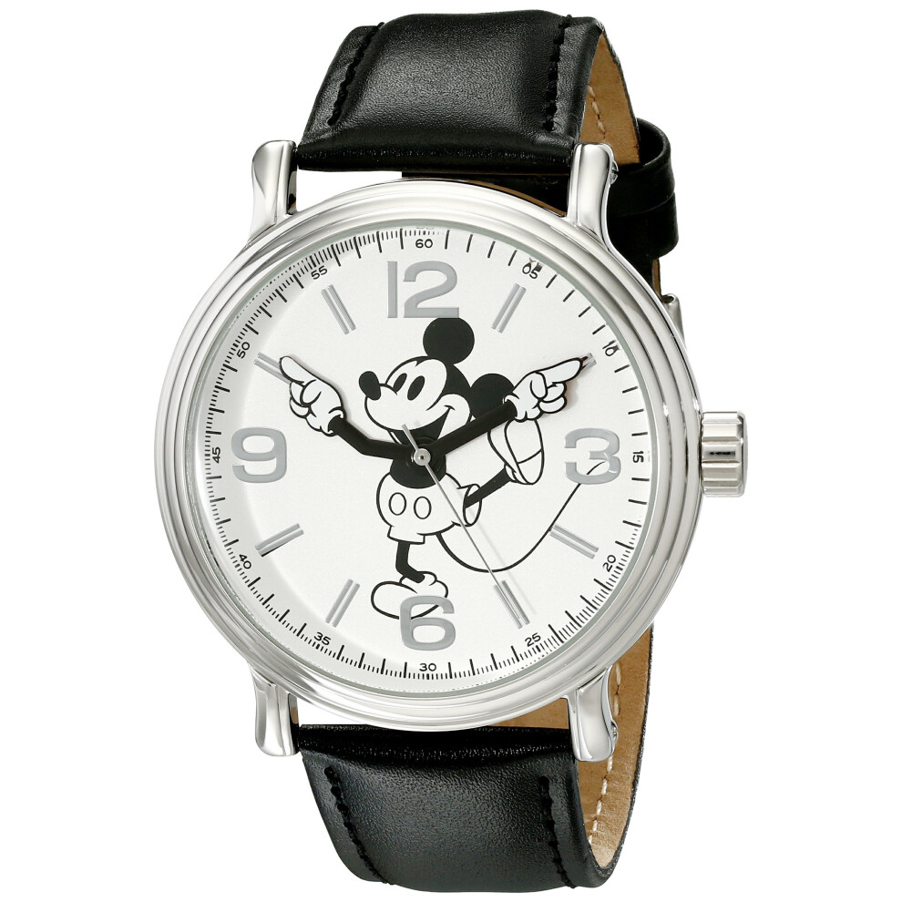 Disney Mickey Mouse Adult Vintage Articulating Hands Analog Quartz Wat