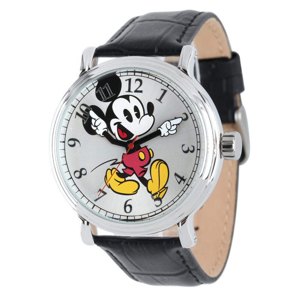 Disney Mickey Mouse Adult Vintage Articulating Hands Analog Quartz Wat