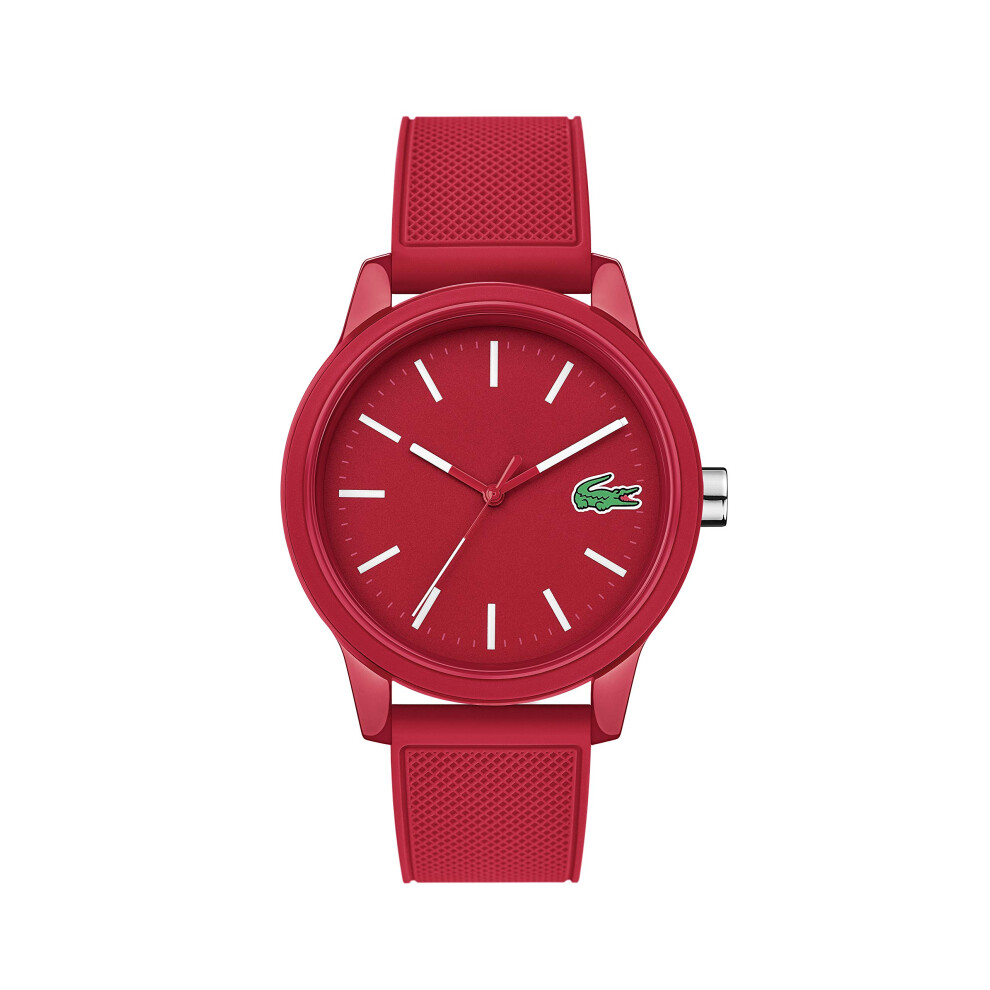 Lacoste Men's L.12.12.Quartz TR90 and Rubber Strap Casual Watch  Color