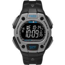Timex Men's TW2U30200 Ironman Classic 30 Black/Gray/Blue Resin Strap W