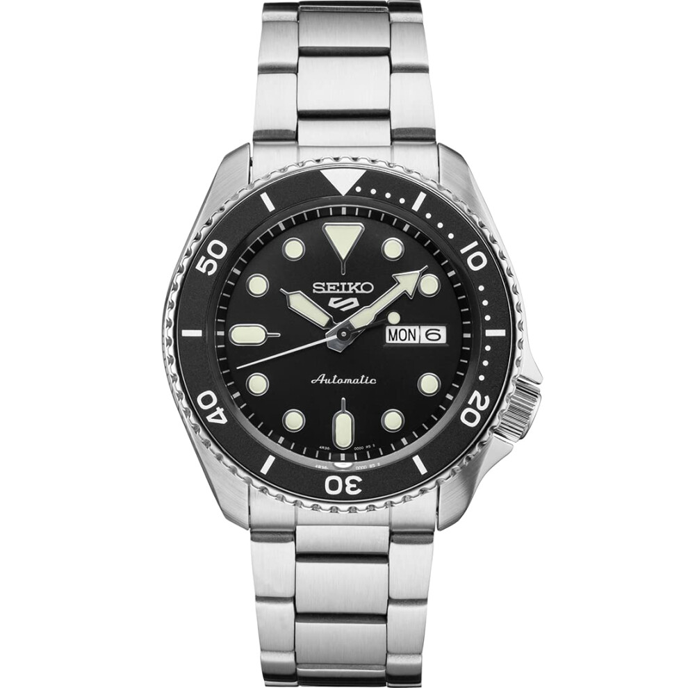 SEIKO SRPD55 Automatic Watch for Men - 5 Sports - Black Dial  Day/Date