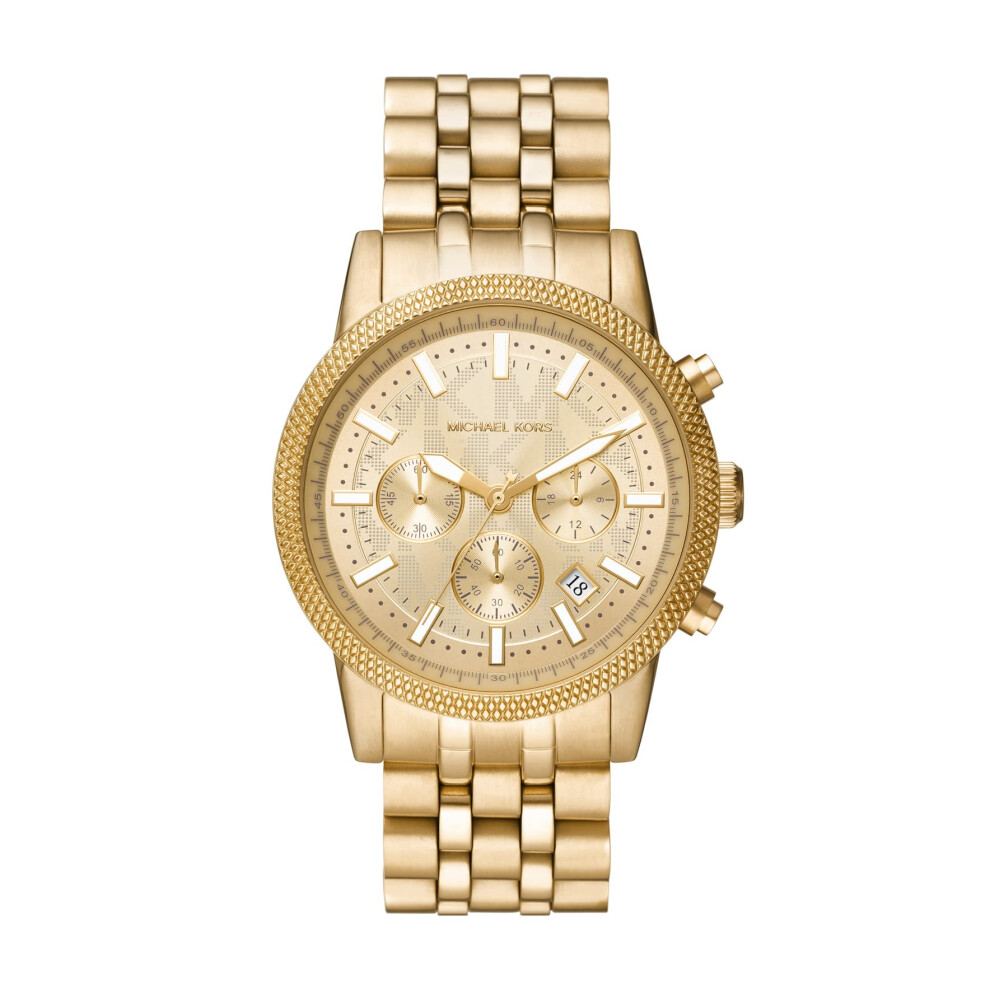 Michael Kors Hutton Chronograph Gold-Tone Stainless Steel Men's Watch