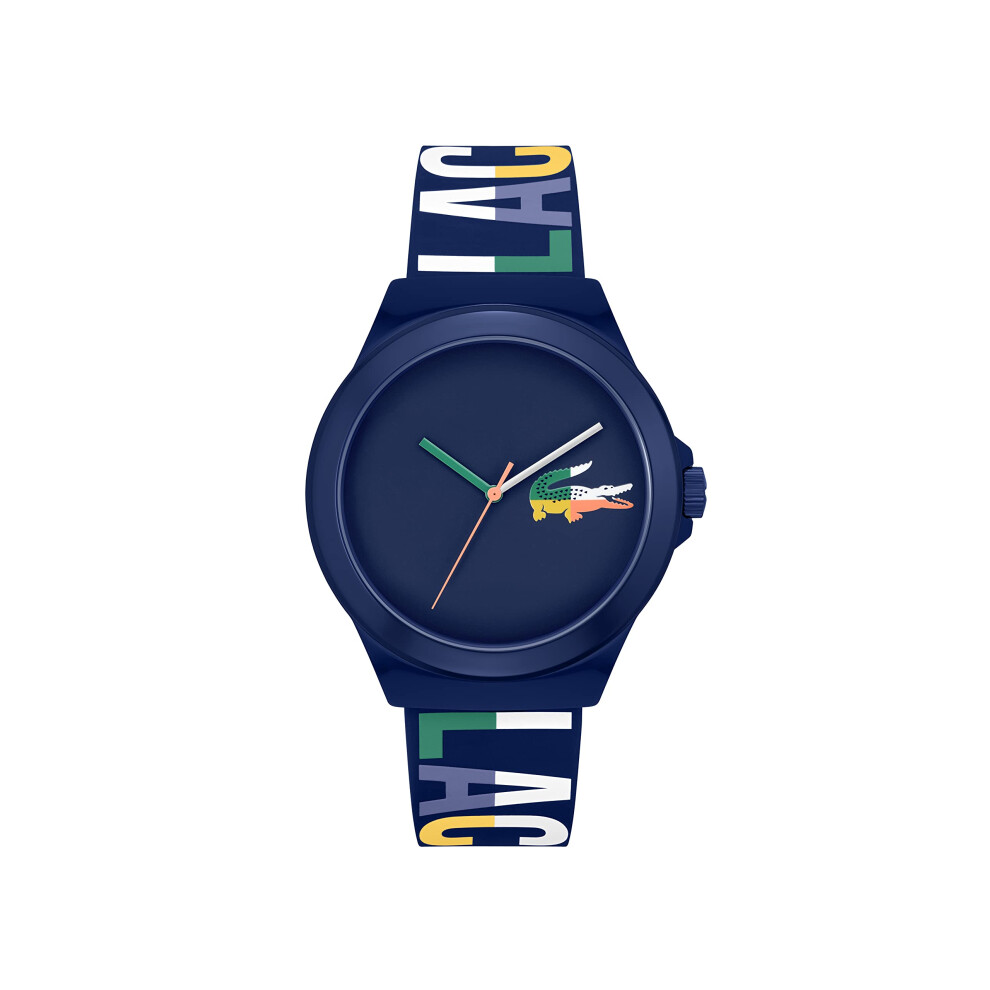 Lacoste Neocroc Men's Quartz Plastic and Silicone Strap Watch  Color: