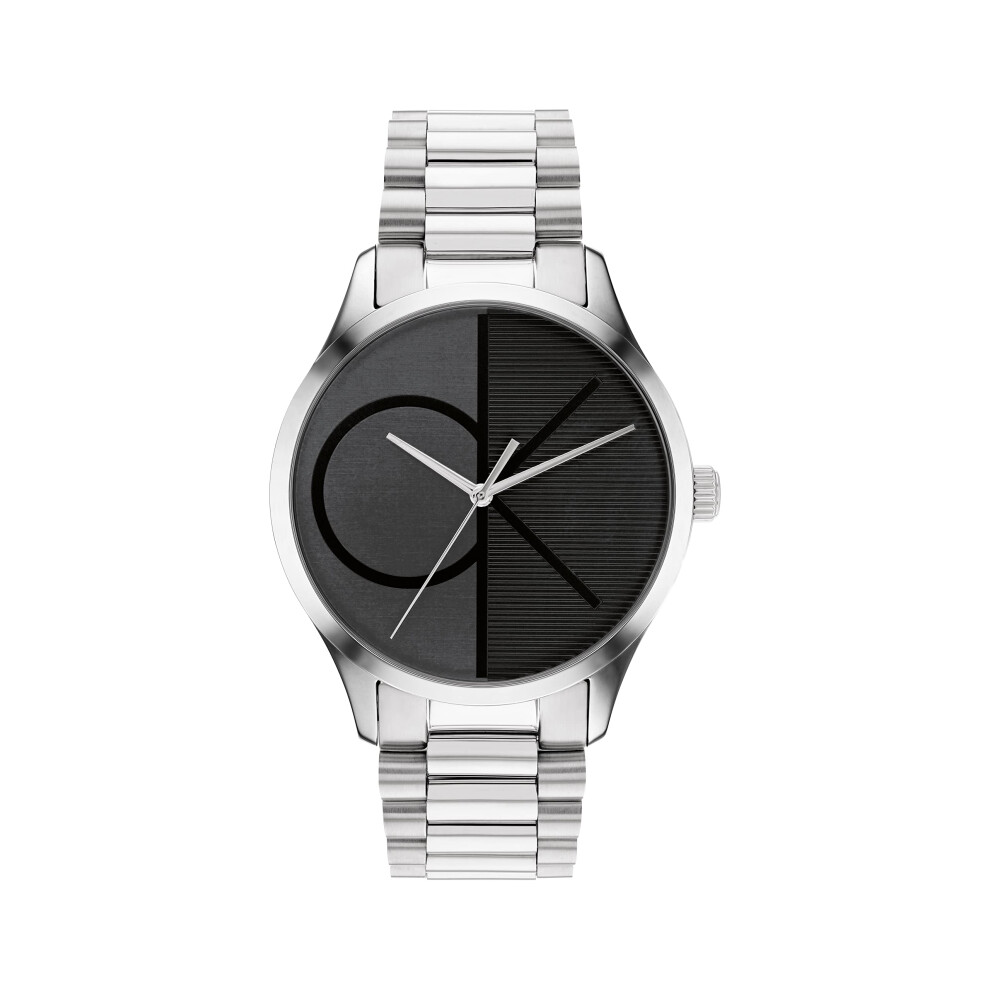 Calvin Klein Iconic Stainless Steel 40 MM Case Watch with SS Bracelet