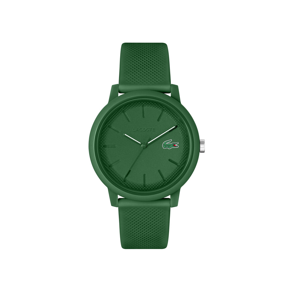 Lacoste.12.12 Men's Quartz Plastic and Silicone Strap Watch  Color: Gr