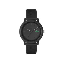 Lacoste.12.12 Men's Quartz Plastic and Silicone Strap Watch Color: Bl
