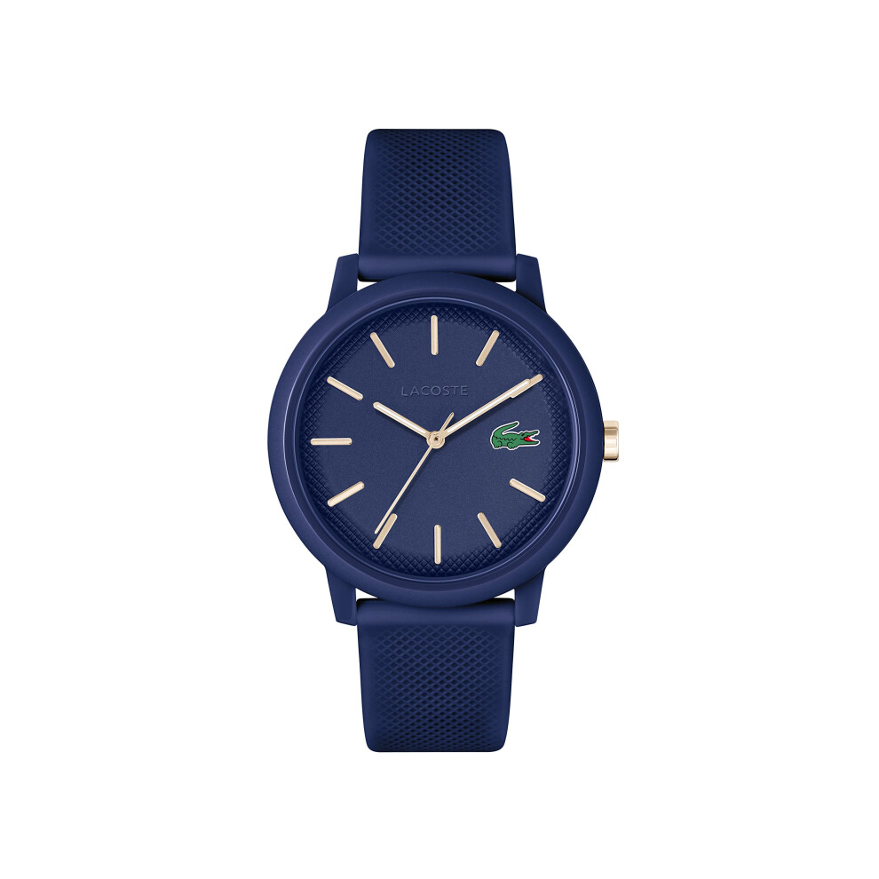 Lacoste 12.12 Men's Quartz Plastic Case and Silicone Strap Watch  Colo