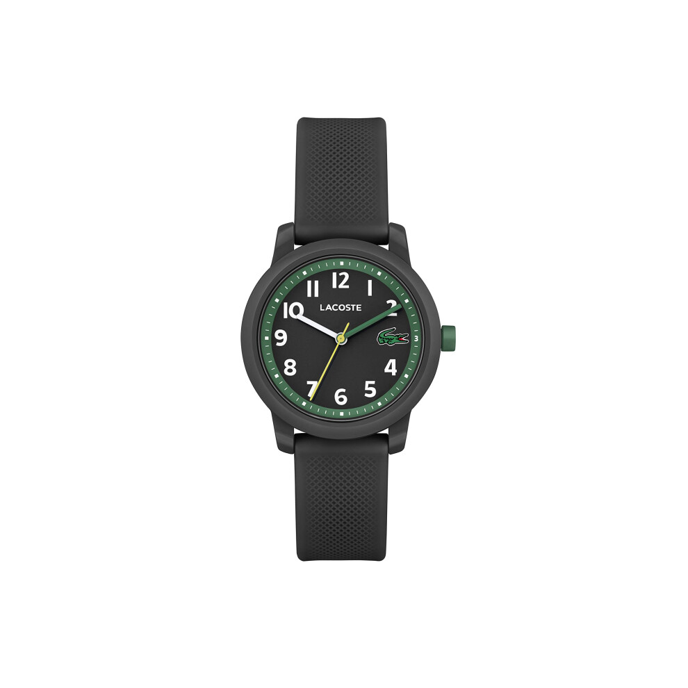 Lacoste L.12.12. Kids Black TR90 & Stainless Steel Case and Silicone S