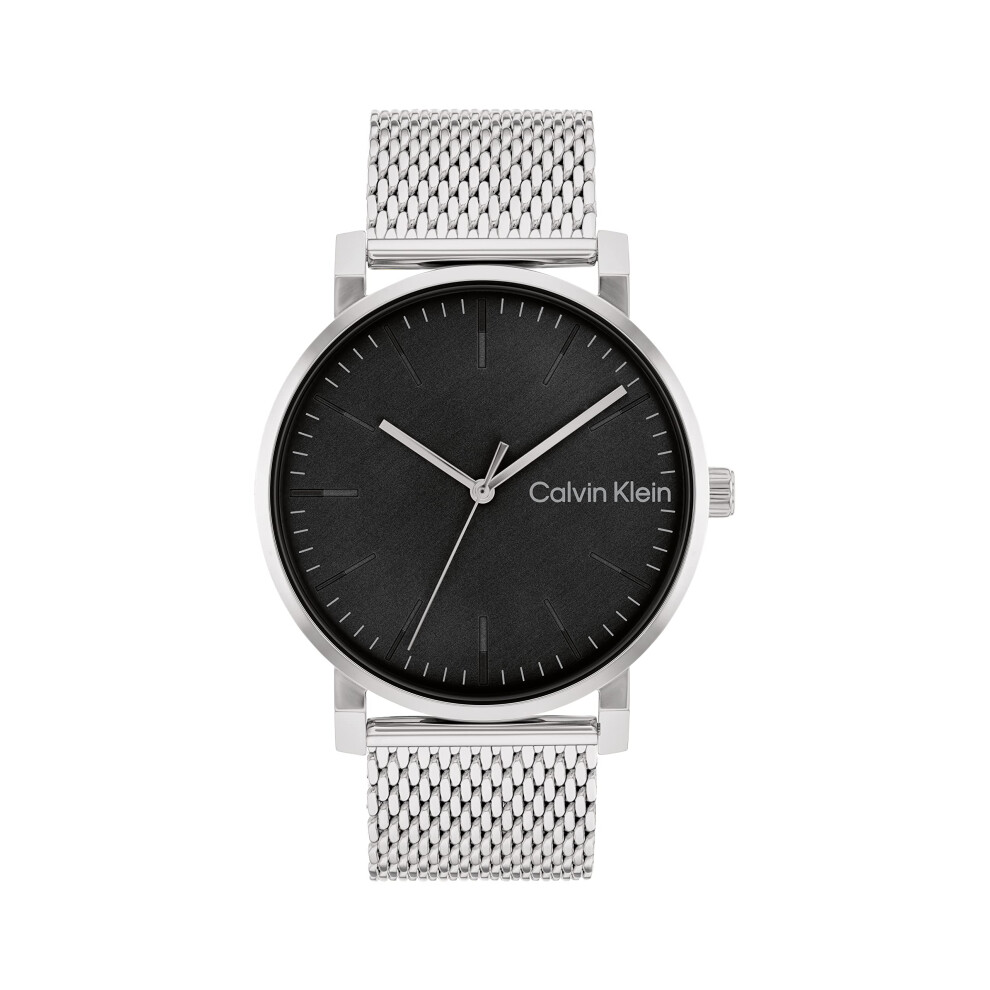 Calvin Klein Men's Quartz Stainless Steel Case and Mesh Bracelet Watch