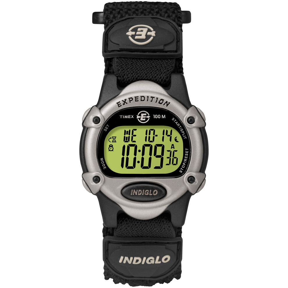 Timex Unisex T47852 Expedition Mid-Size Digital CAT Black Fast Wrap St