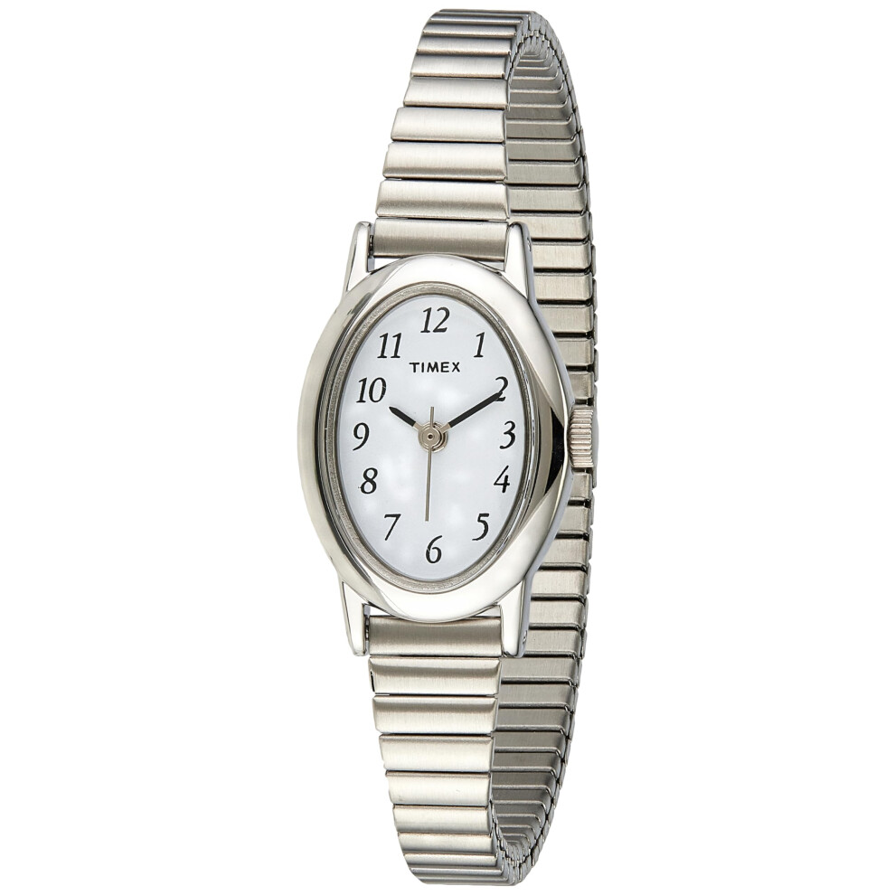 Timex Women's T21902 Cavatina Silver-Tone Stainless Steel Expansion Ba