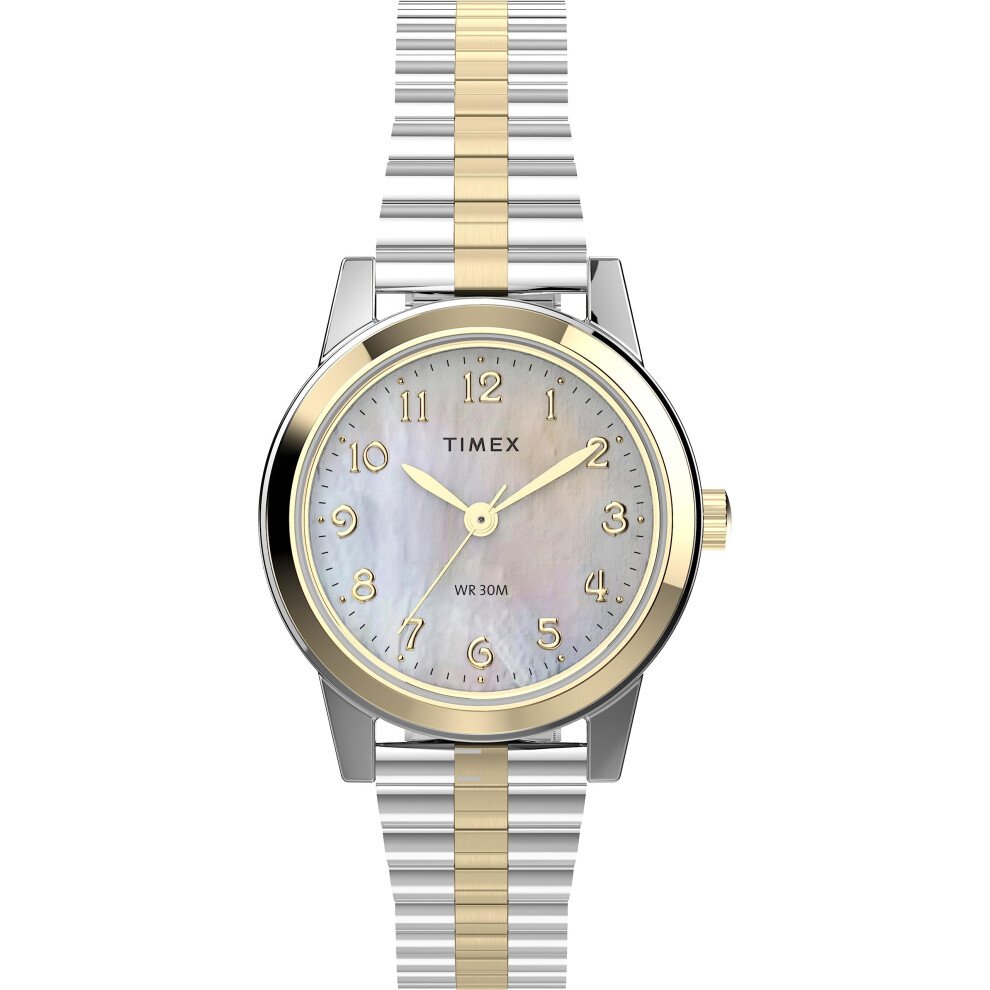 Timex Women's T2M828 Essex Avenue Two-Tone Stainless Steel Expansion B