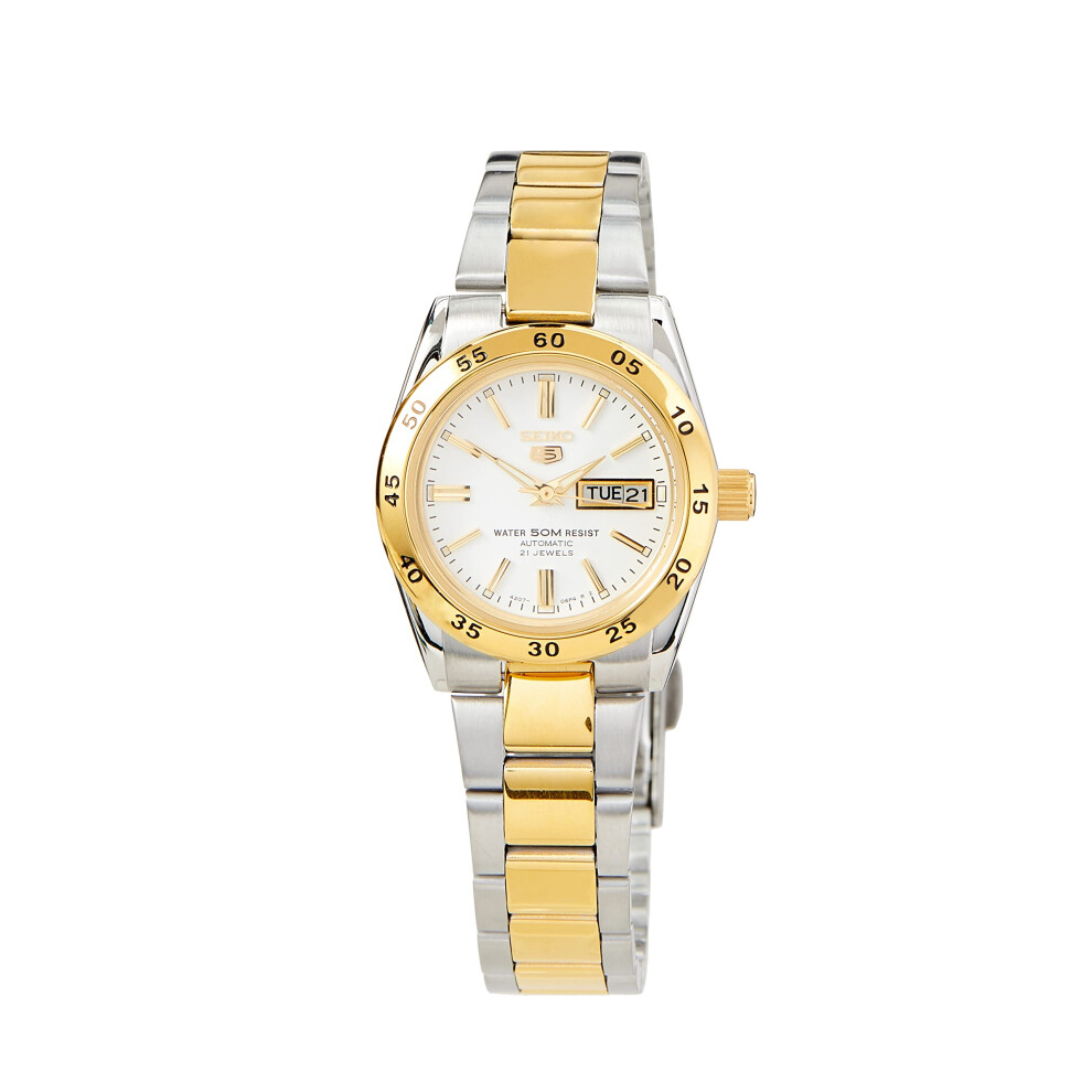 Seiko Women's Automatic Stainless Steel Watch with Stainless Steel Strap  Multicolour  Small  Strap