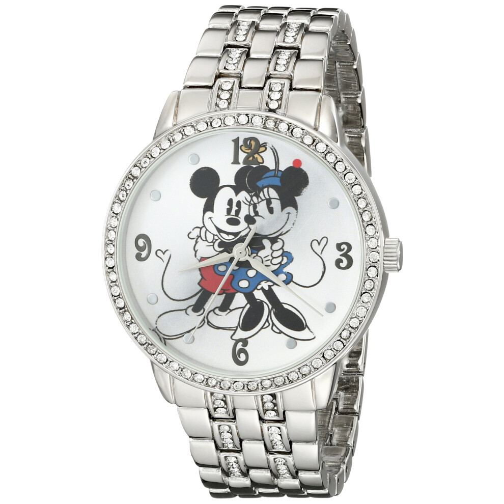 Disney Adult Glitz Analog Quartz CZ Bracelet Watch