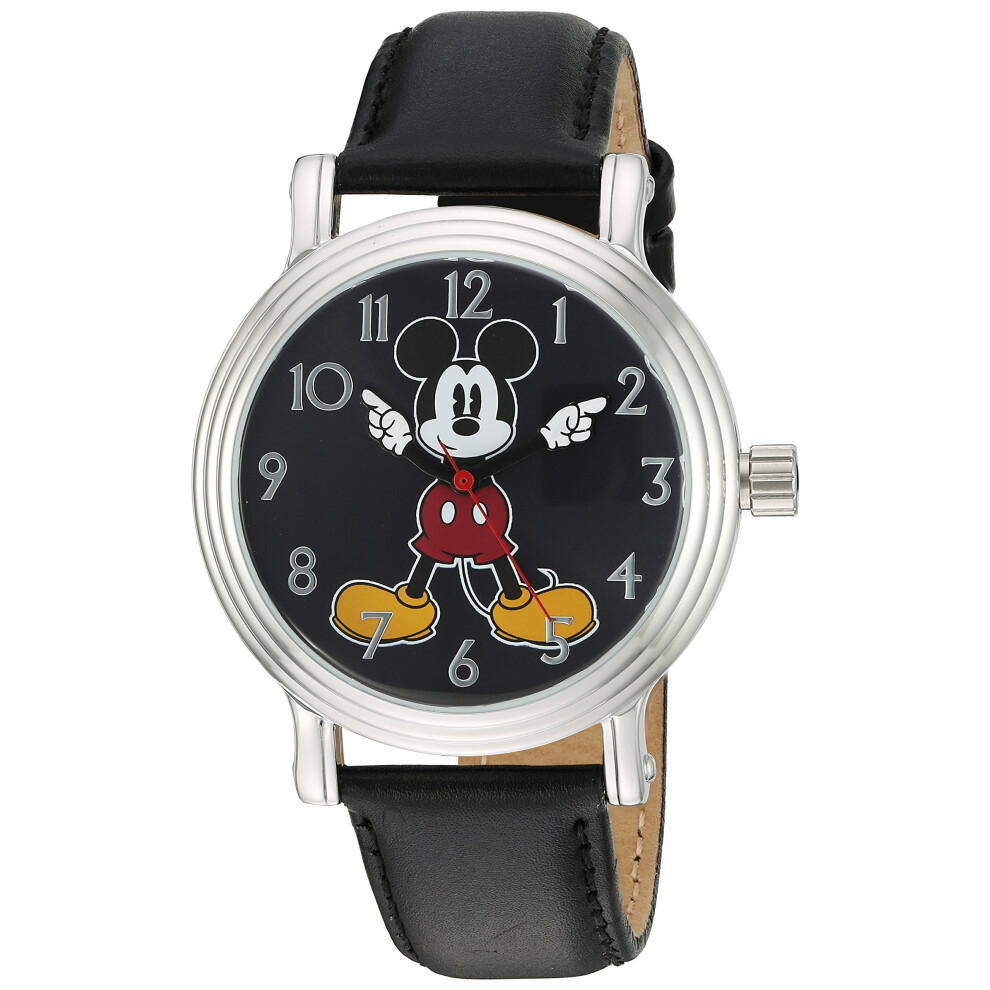 Disney Mickey Mouse Adult Vintage Articulating Hands Analog Quartz Wat