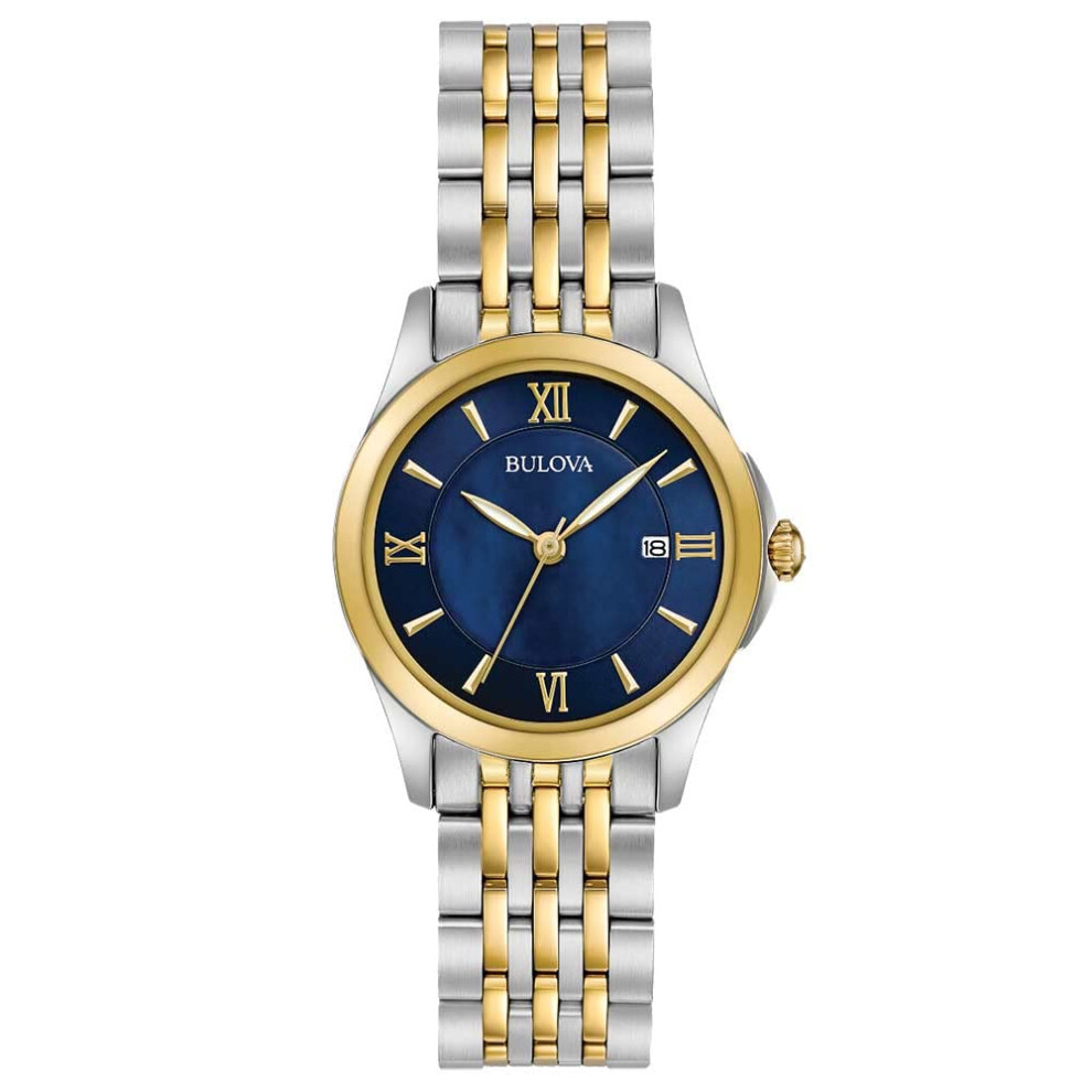 Bulova Classic Quartz Ladies Watch  Stainless Steel   Two-Tone (Model: