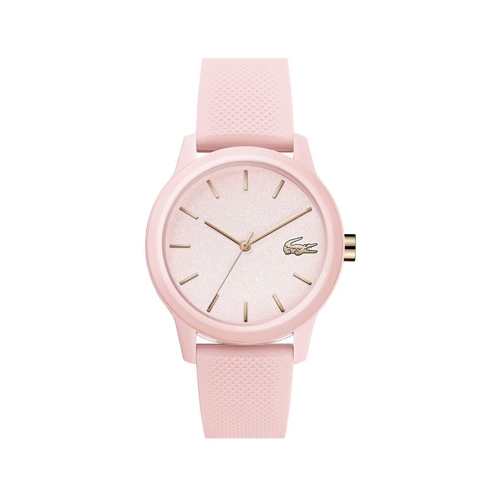 Lacoste TR90 Quartz Watch with Rubber Strap  Pink  17 (Model: 2001065)