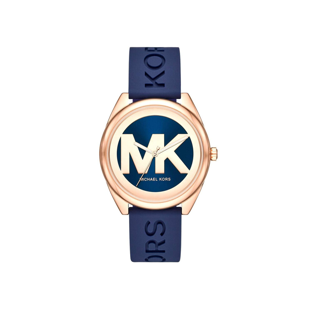 Michael Kors Women's Janelle Three-Hand Rose Gold-Tone Stainless Steel