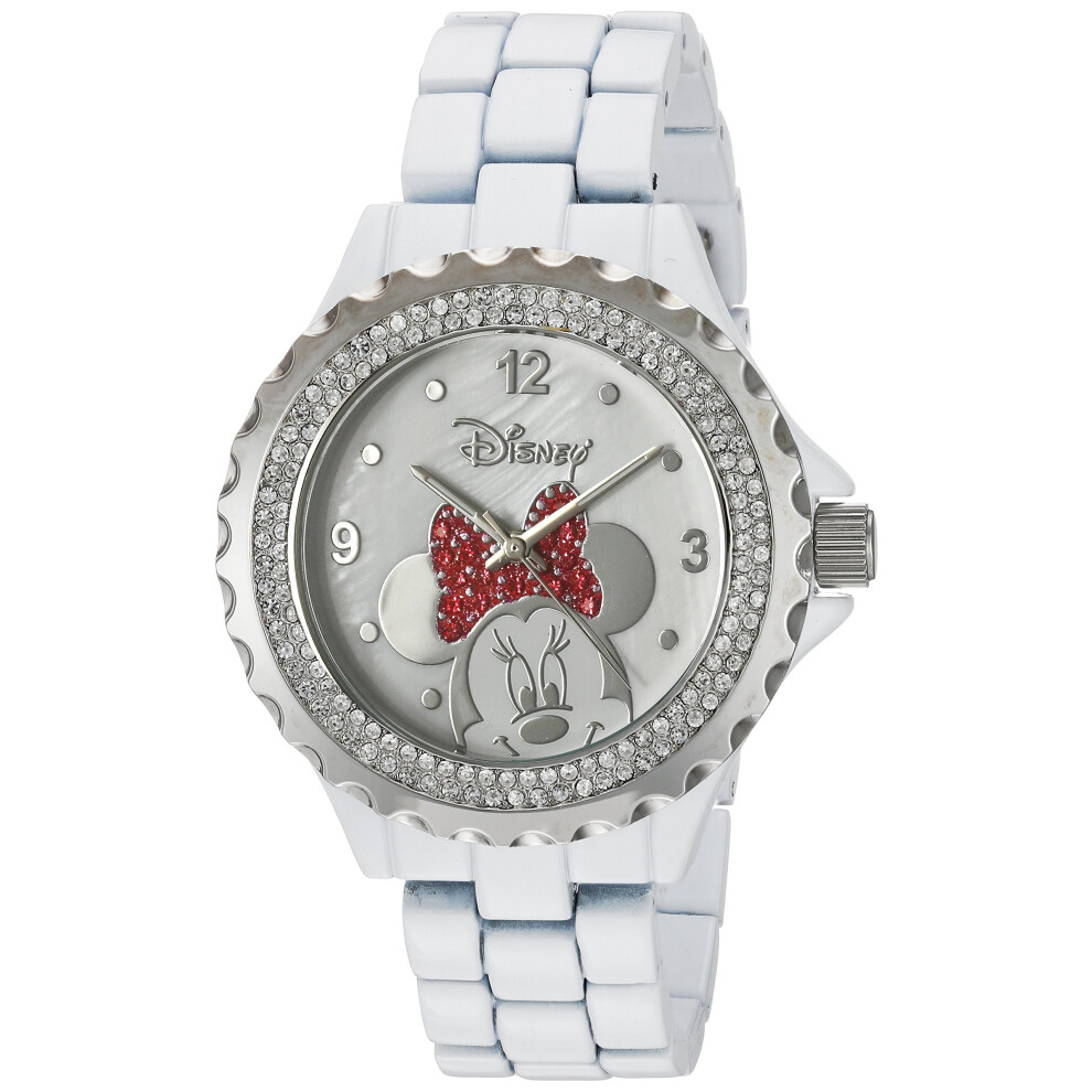 Disney Adult Enamel Sparkle Analog Quartz Bracelet Watch