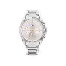 Reloj de Mujer Multifuncional de Cuarzo Tommy Hilfiger, Acero Inoxidable y Pulsera de Eslabones, Color: Plata (Modelo: 1782384)