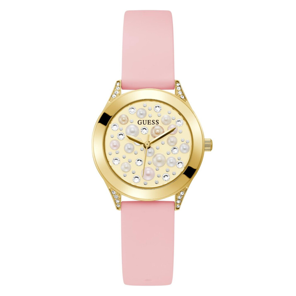 Guess Ladies Trend Crystal 36Mm Watch - Gold-Tone Stainless Steel Case