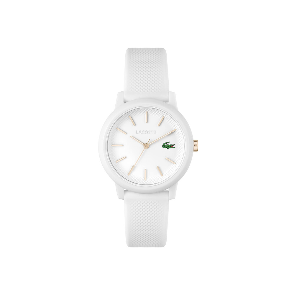 Lacoste 12.12 Women's Quartz Plastic and Silicone Strap Watch  Color: