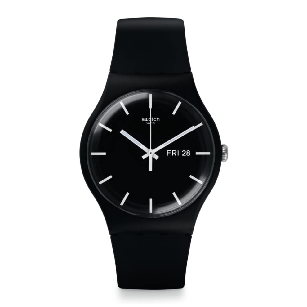 Swatch New Gent BIO-SOURCED Mono Black Again Quartz Watch