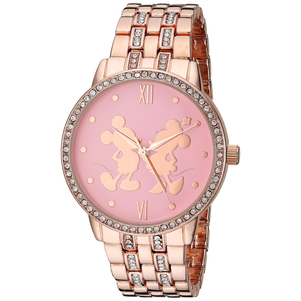 Disney Adult Glitz Analog Quartz CZ Bracelet Watch