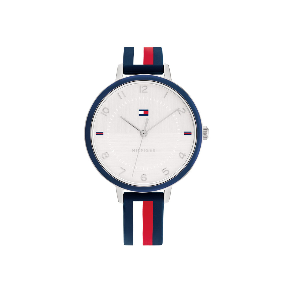 Tommy Hilfiger Women's Quartz Stainless Steel Case and Silicone Strap