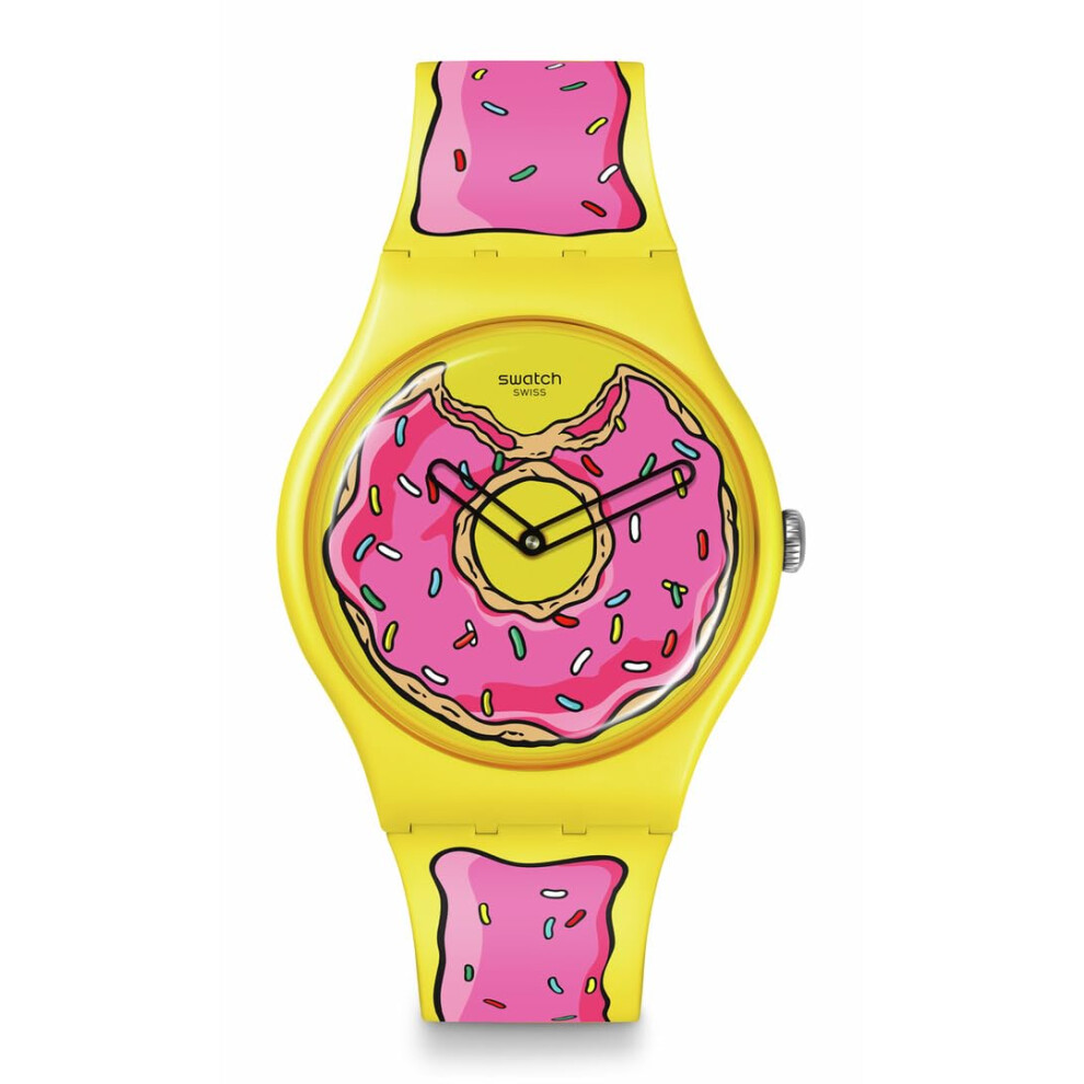 Swatch Simpsons Casual Doughnut Watch Seconds of Sweetness