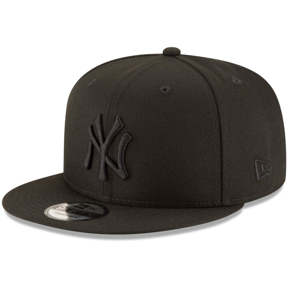 New Era New York Yankees Black On Black Snapback Cap 9fifty Limited Ed