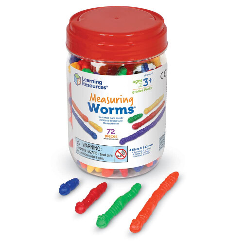Learning Resources Learning Resources Measuring Worms - 72 Pieces  Ages 3+ Toddler Learni 1