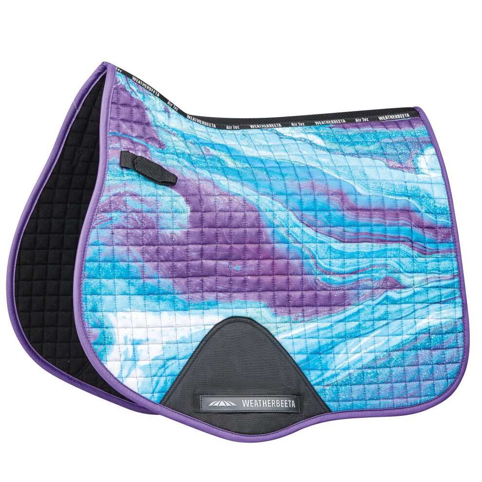 Weatherbeeta Prime Marble All Purpose Saddle Pad  Purple Swirl Marble