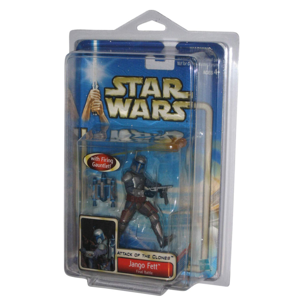 Star Wars Attack of The Clones Figure: Jango Fett (Final Battle)