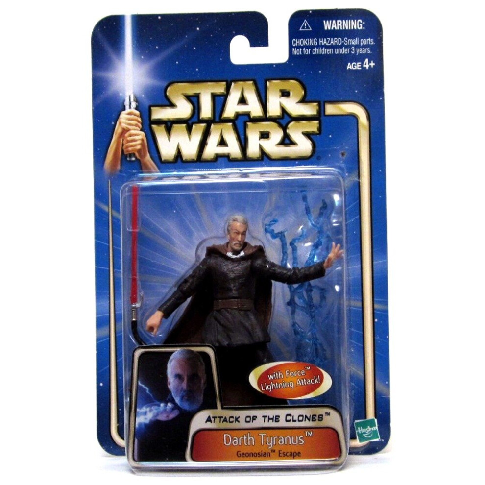 Star Wars Attack of The Clones Figure: Darth Tyranus (Geonosian Escape