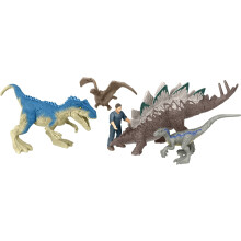Mattel Jurassic World Dominion kaotikus rakomnycsomag 5 minifigurval, 1 emberrel s 4 dinoszaurusz jtkkal teheraut tmj csomagban