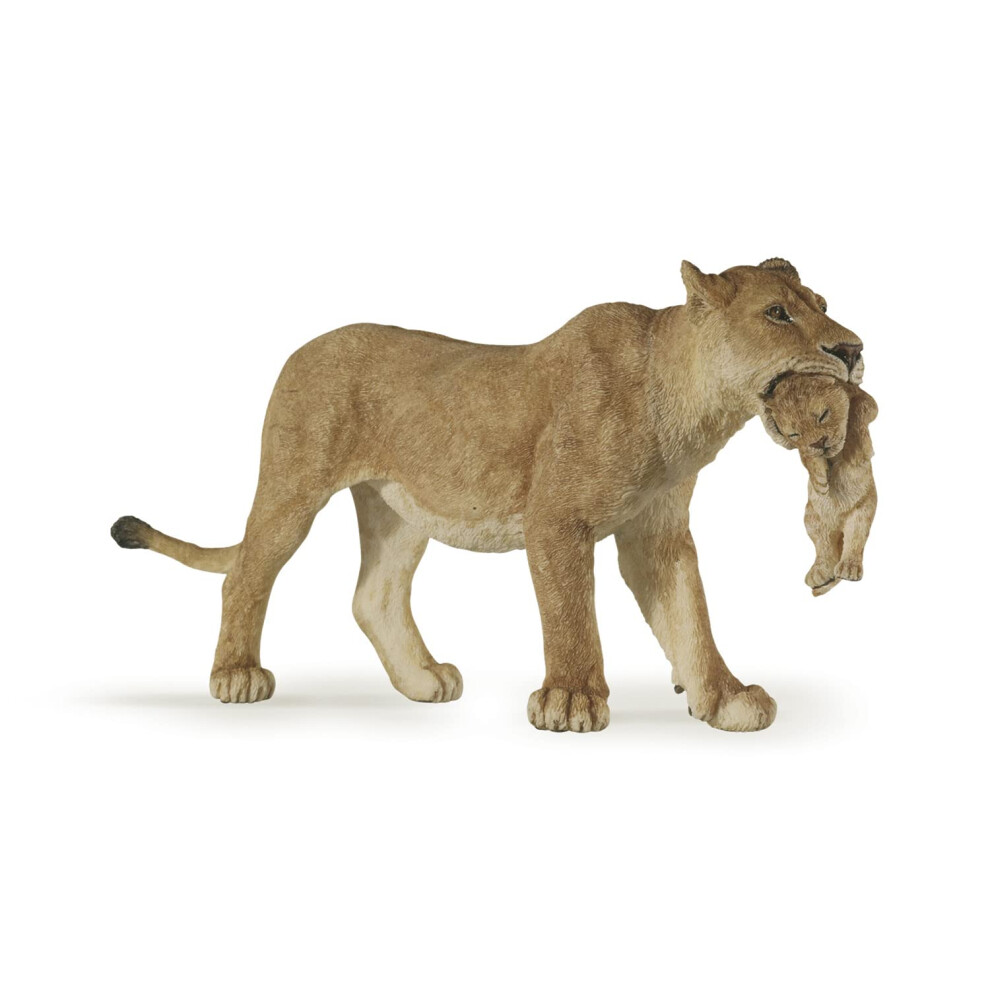 Papo Wild Animal Kingdom Figure  Lioness with Cub  Multicolor (50043)