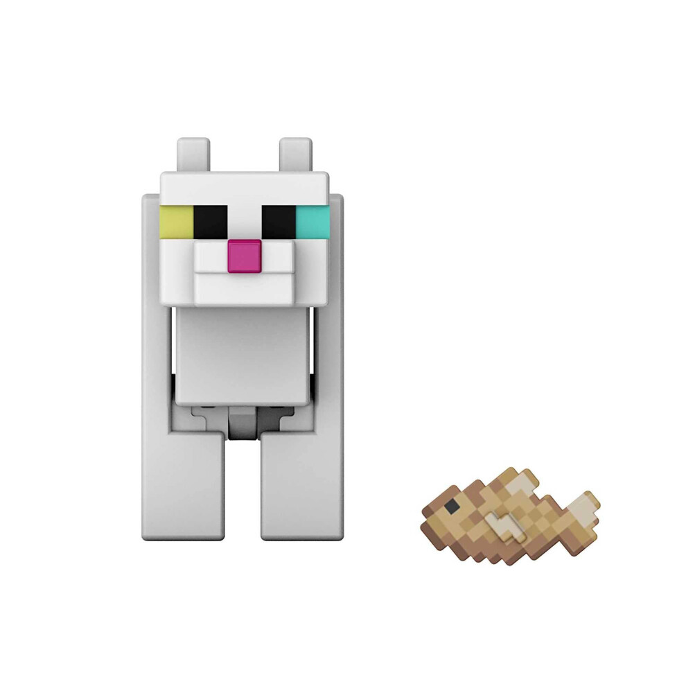 Minecraft Build-a-Portal White Cat Action Figure