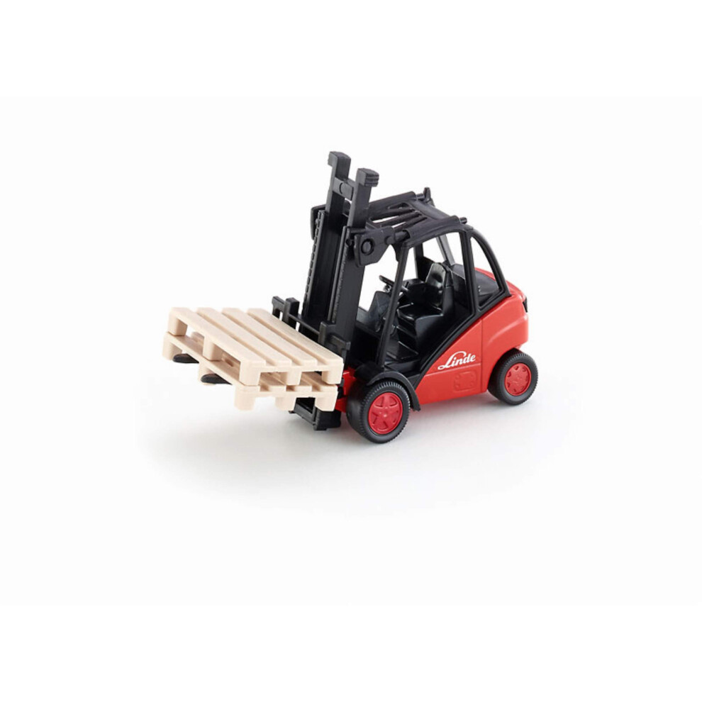 SIKU 1722  Linde Forklift  1:50  Metal/Plastic  Red  Movable Fork  Inc