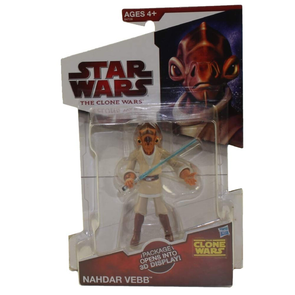 Star Wars The Clone Wars Animated 3 3/4"" Nahdar Vebb Mailaway Action