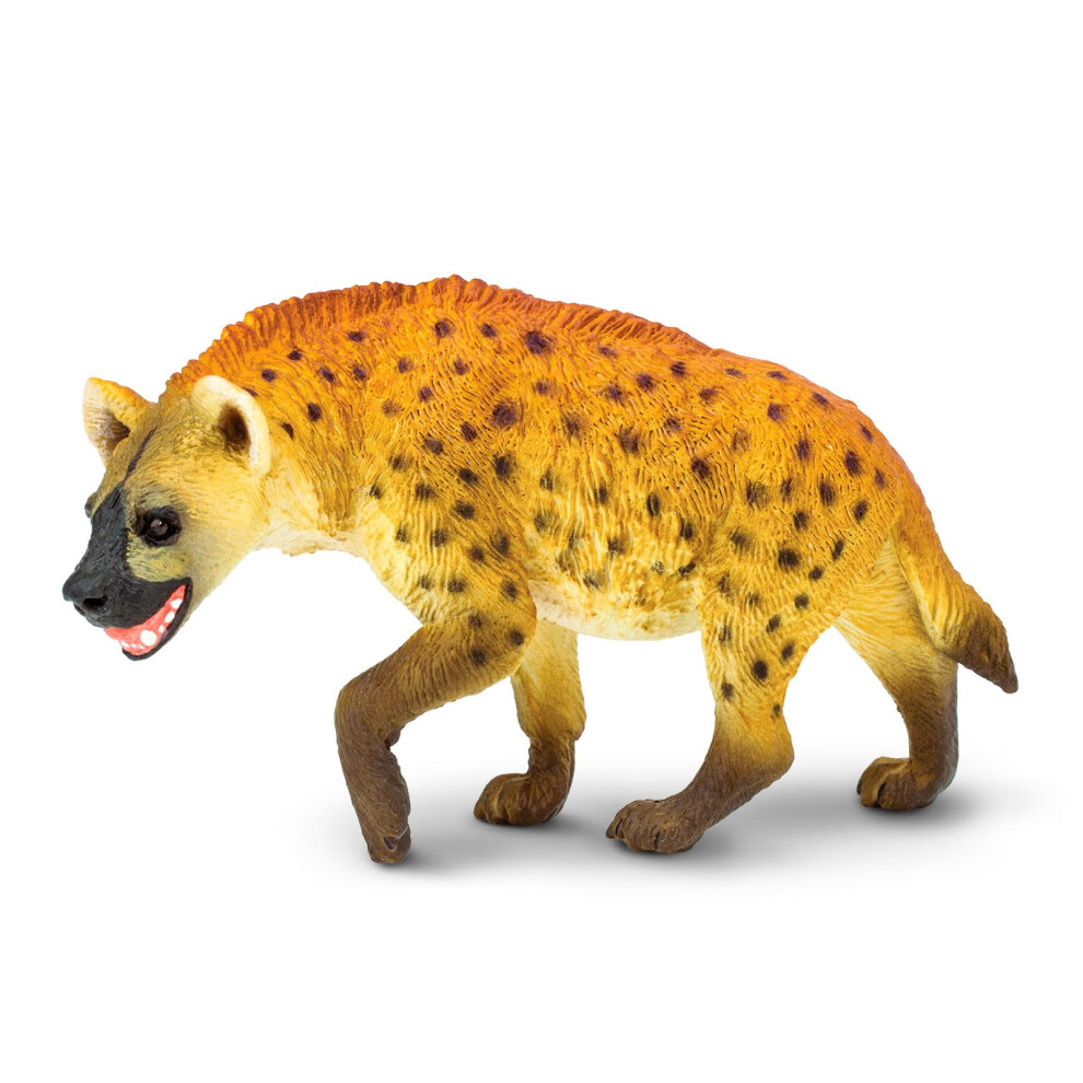 Safari Ltd. Hyena Figurine - Lifelike  Hand-Painted 4.25"" Model Figur