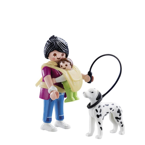 PLAYMOBIL Playmobil 70154 Special Plus Μαμά με Μωρό και Σκύλο, Διασκεδαστικός Ρόλος για Παιδιά 4+ 2